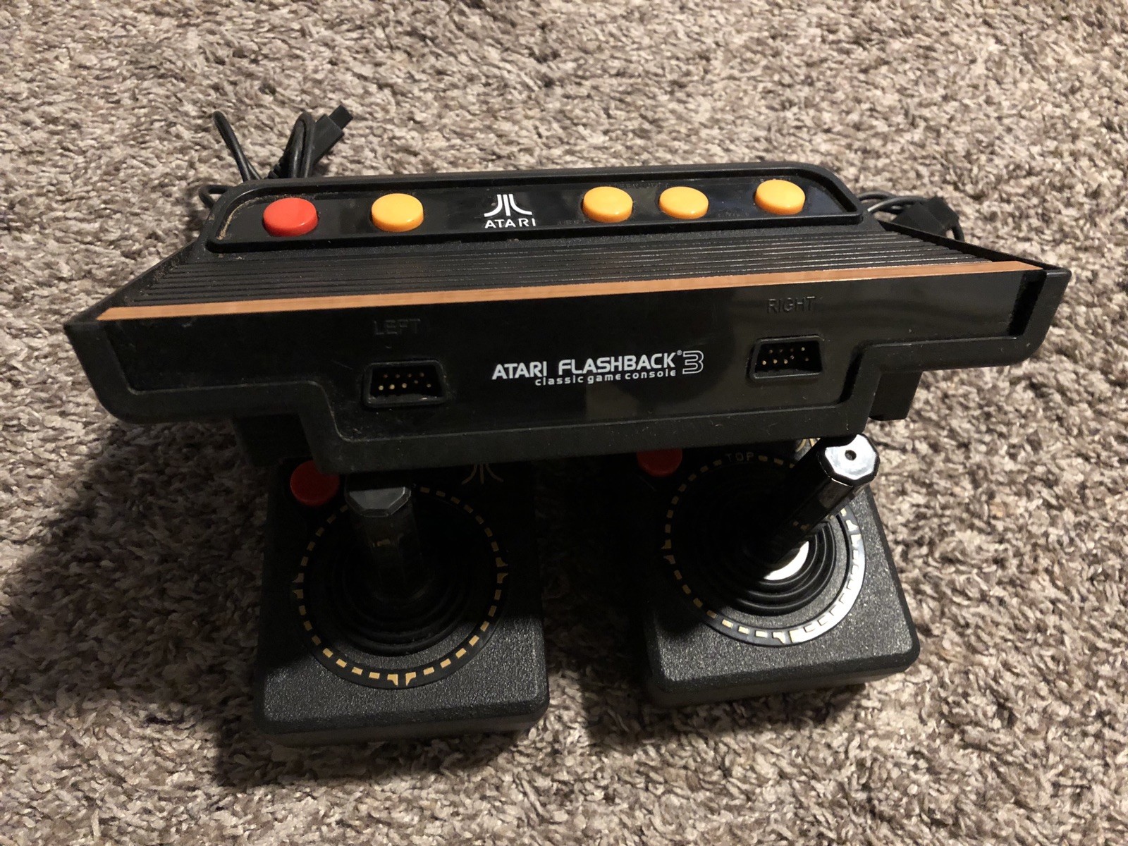 Atari Flashback 3 Black Console, No Charger And Not Sure If Working, Sold As Is