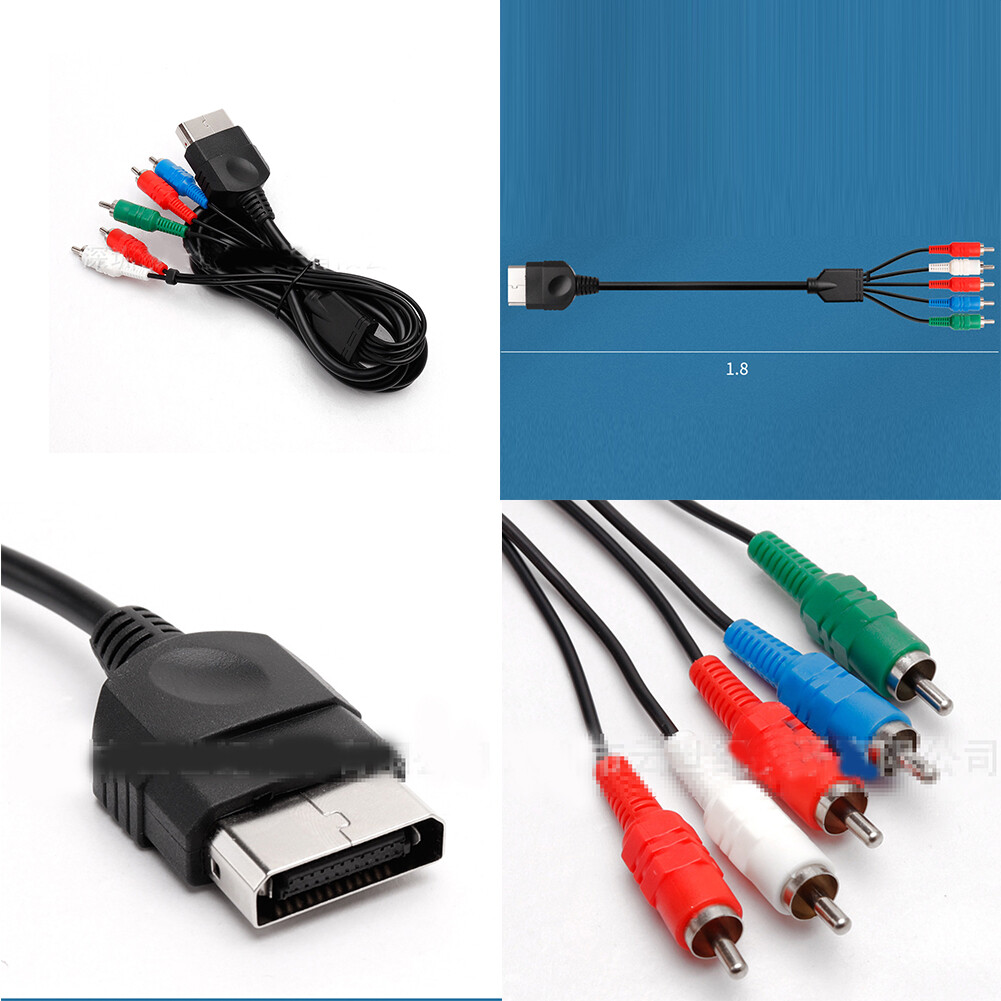 US 2-4 Pack HD Component AV Cable Cord Hookup Connection For Original Xbox
