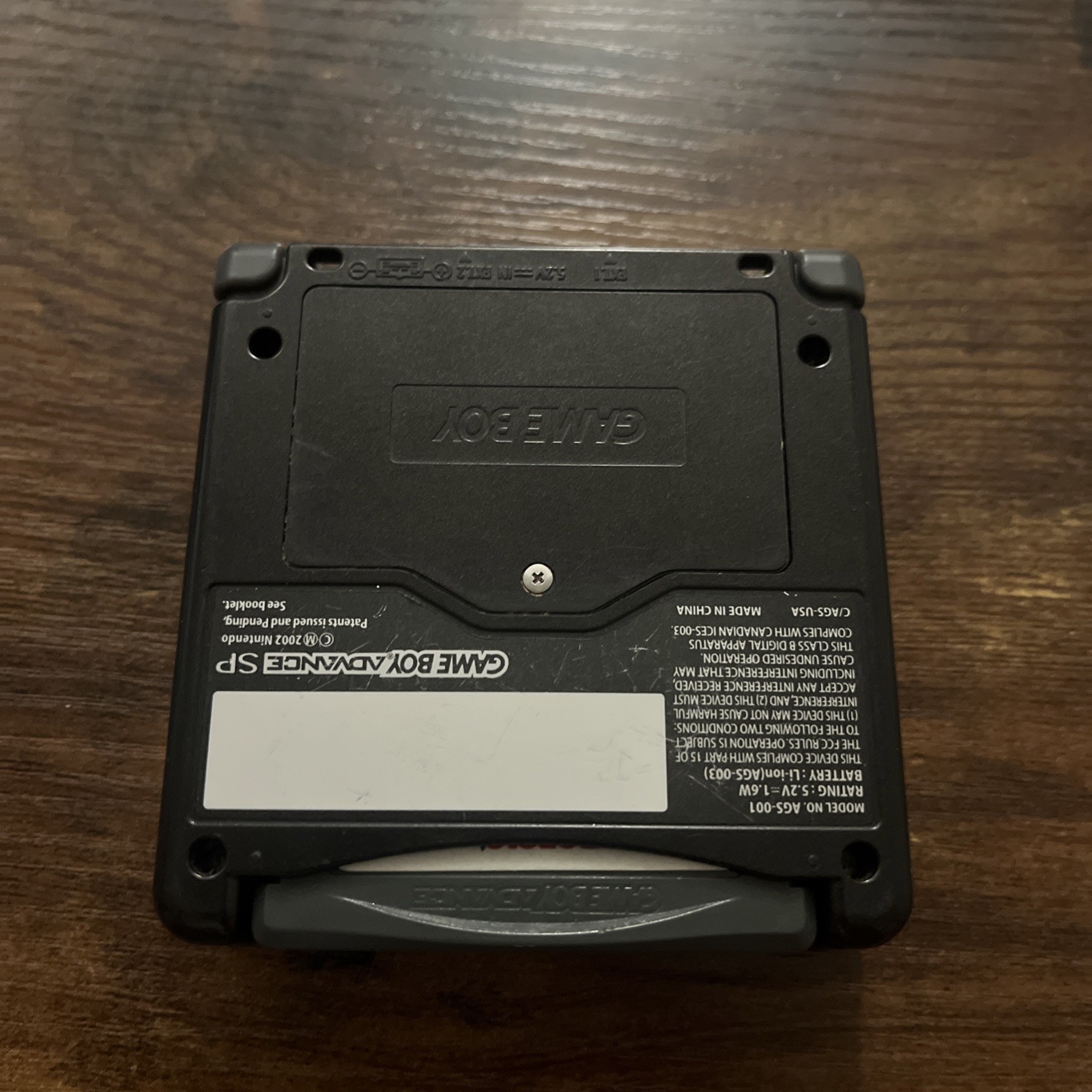 Nintendo Game Boy Advance SP Handheld Console AGS-001 Onyx Black w/Charger 2003