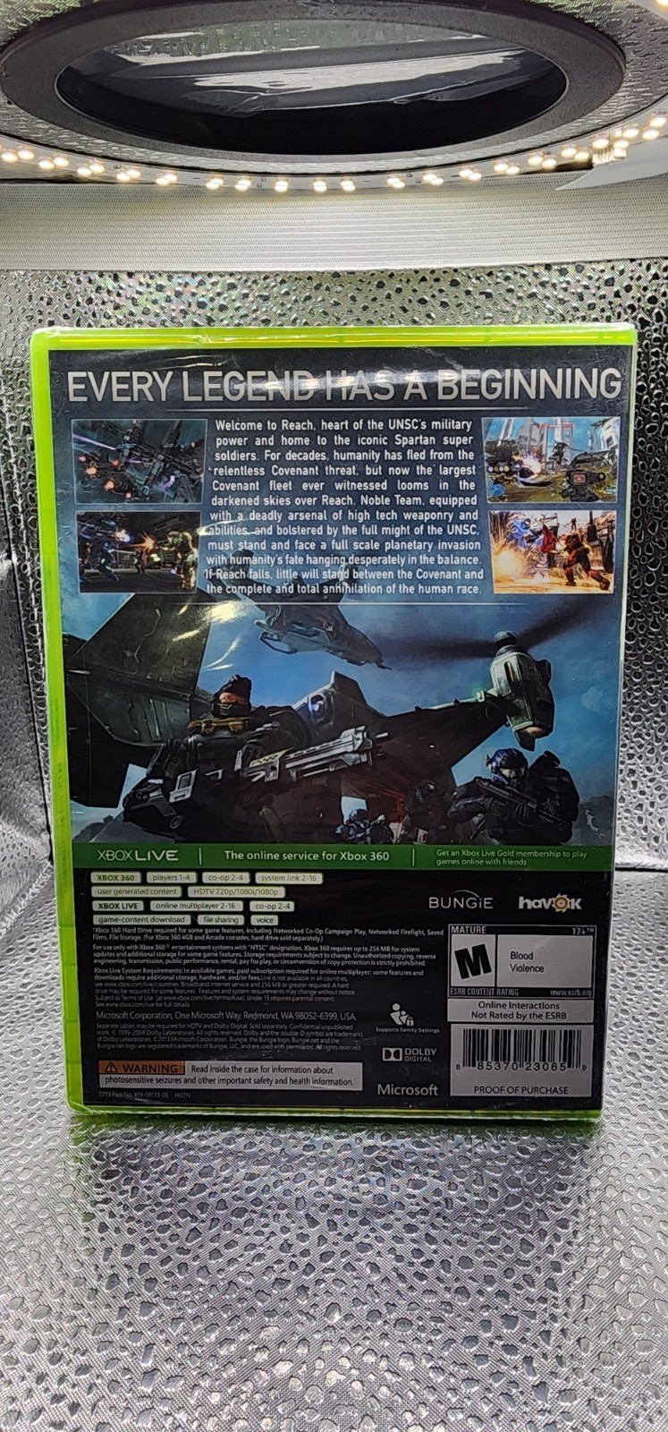 Halo Reach (Xbox 360, 2010) Brand New Factory Sealed Platinum Hits