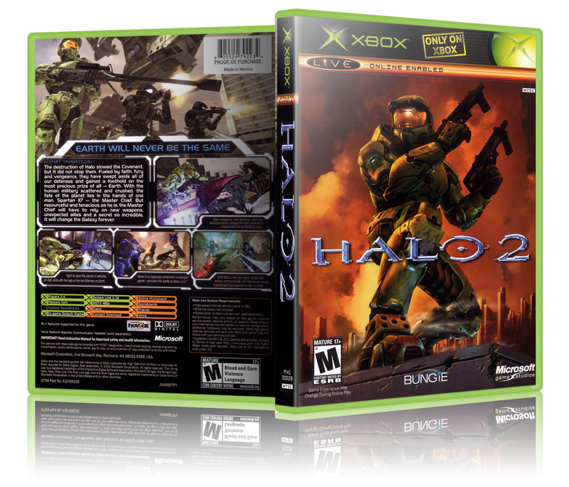 Halo 2 – Replacement Xbox Cover and Case. NO GAME!!