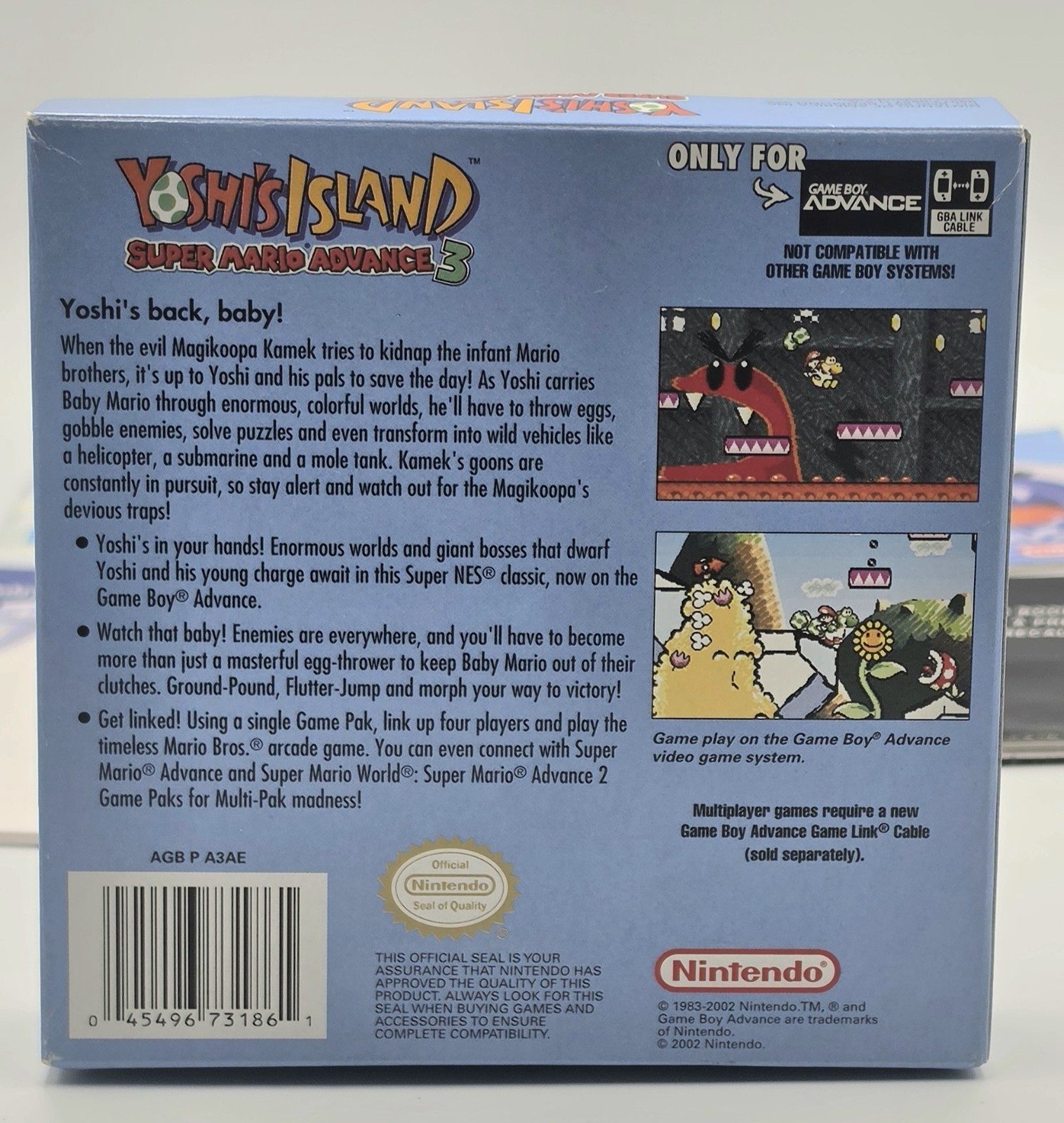 Yoshi’s Island Super Mario Advance 3 Gameboy Advance – CIB, Tested! –