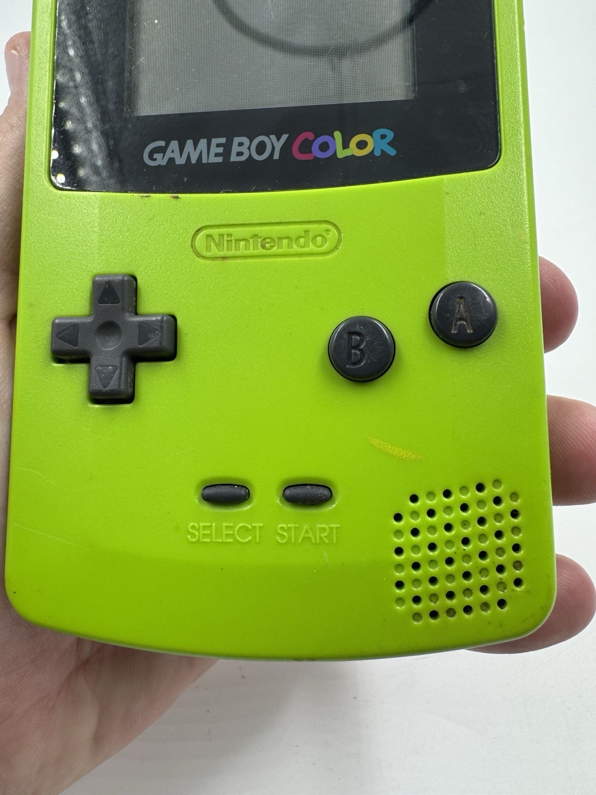 Nintendo Game Boy Color Kiwi Handheld System CGB-001 As-Is Works Read