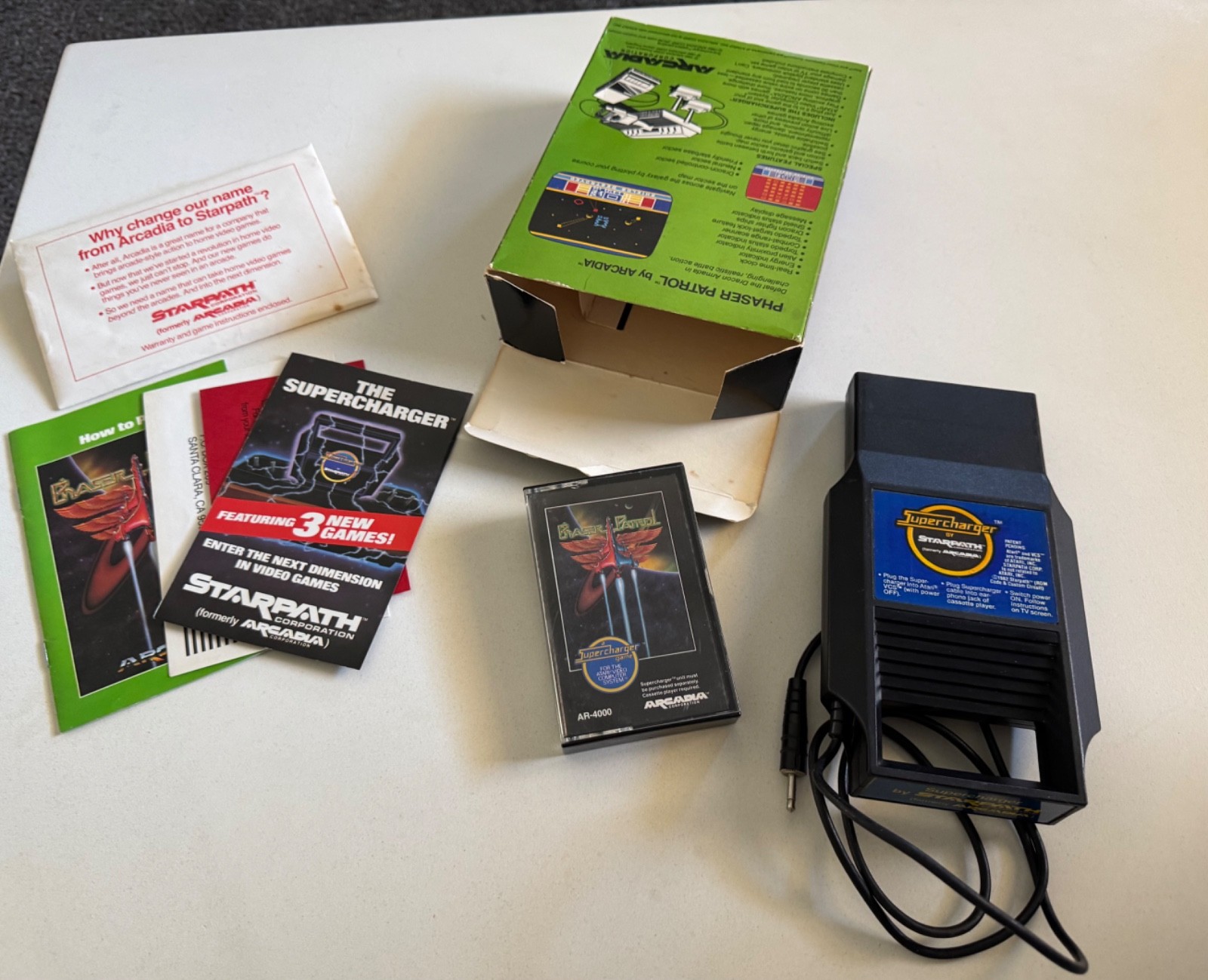 Atari 2600 Arcadia Starpath supercharger complete set 1-12 plus Stella Labyrinth