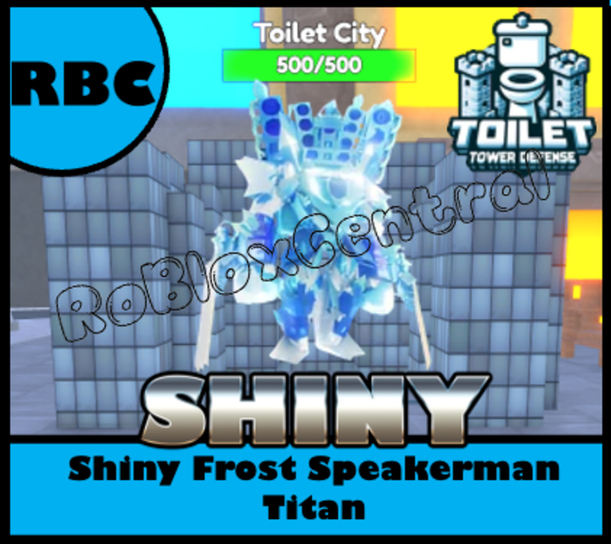 SHINY FROST SPEAKERMAN TITAN – CHEAP TOILET TOWER DEFENSE – TTD UNIT