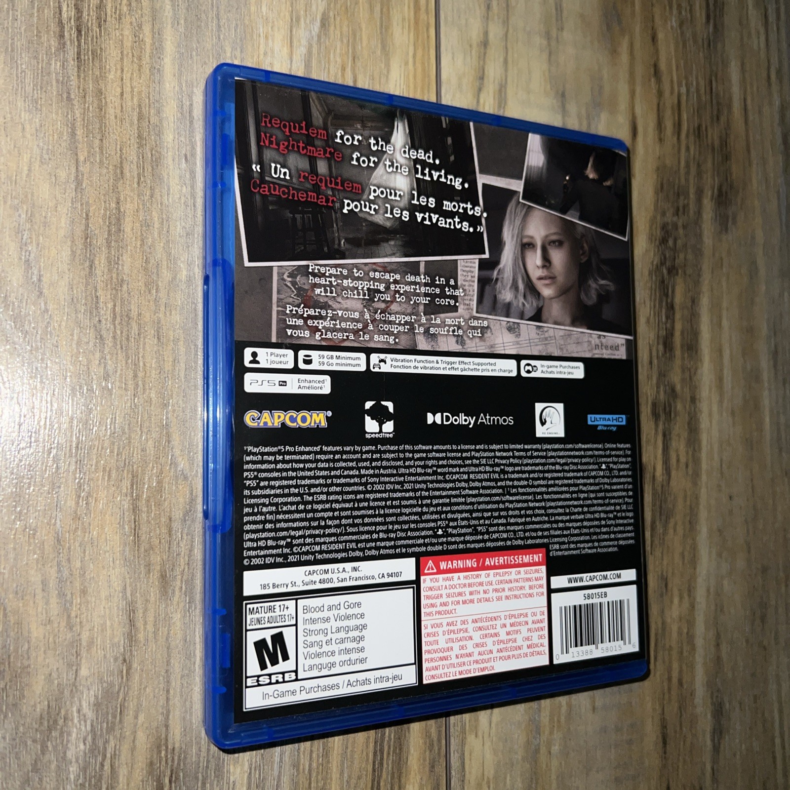 Resident Evil Requiem (Sony PlayStation 5) CASE ONLY NO GAME