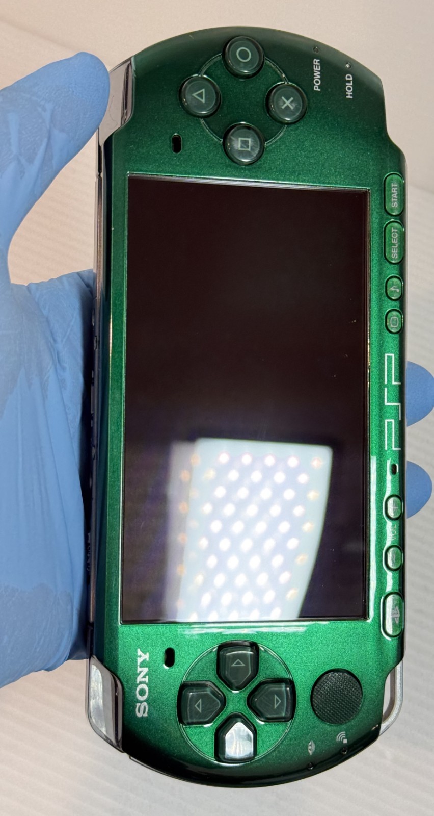 Sony PSP-3000 PSP 3000 Console Green Rare Color Region free – Excellent