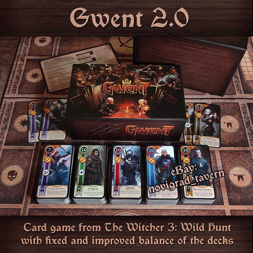 Gwent cards 2.0 – Witcher – 5 decks with fixed game balance