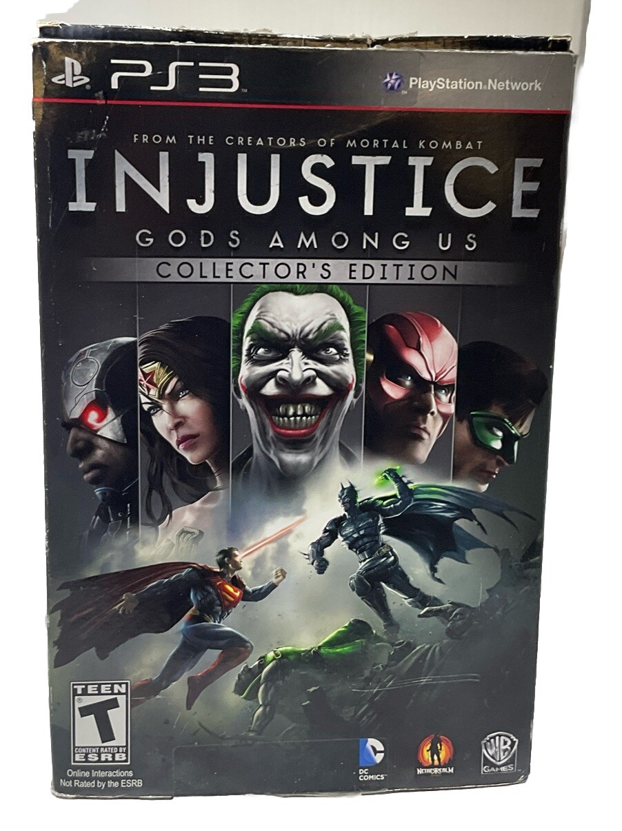 Injustice: Gods Among Us Collector’s Edition PS3 2013 Batman Wonder Woman Statue