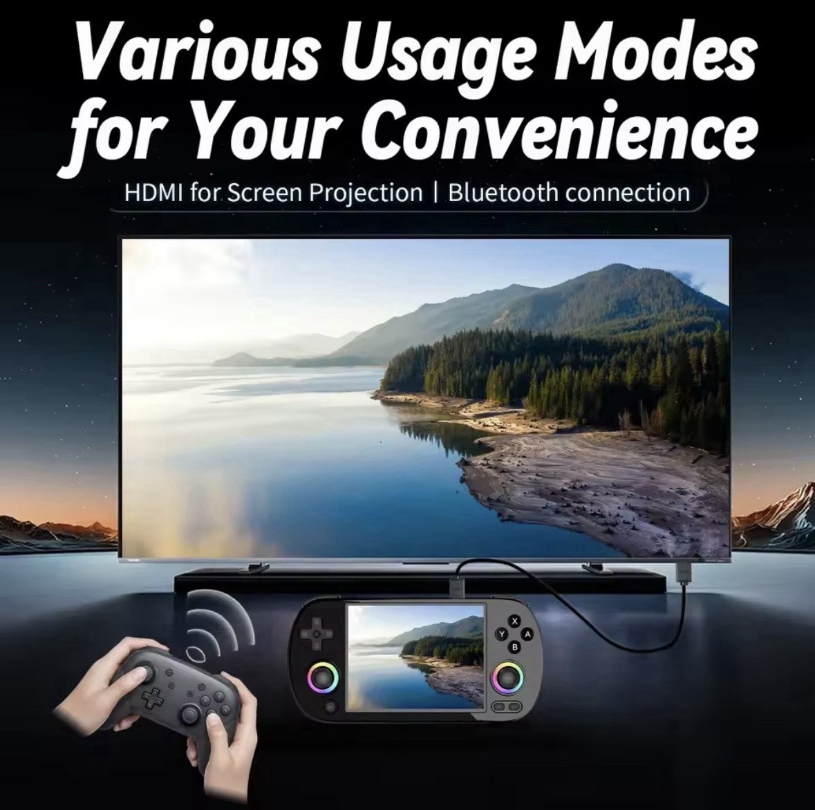 Anbernic RG40XX H – Handheld Console – 4” Screen, 64 GB Of Storage, And More!