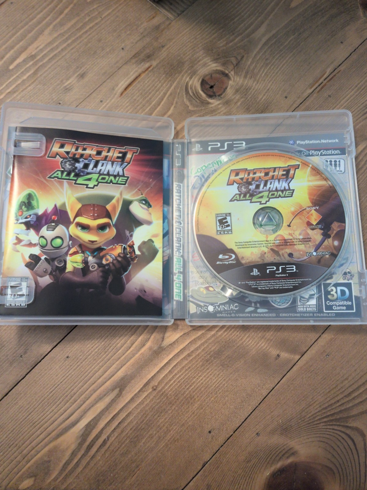 Ratchet And Clank All 4 One Playstation 3 PS3 Complete CIB Reservable Cover