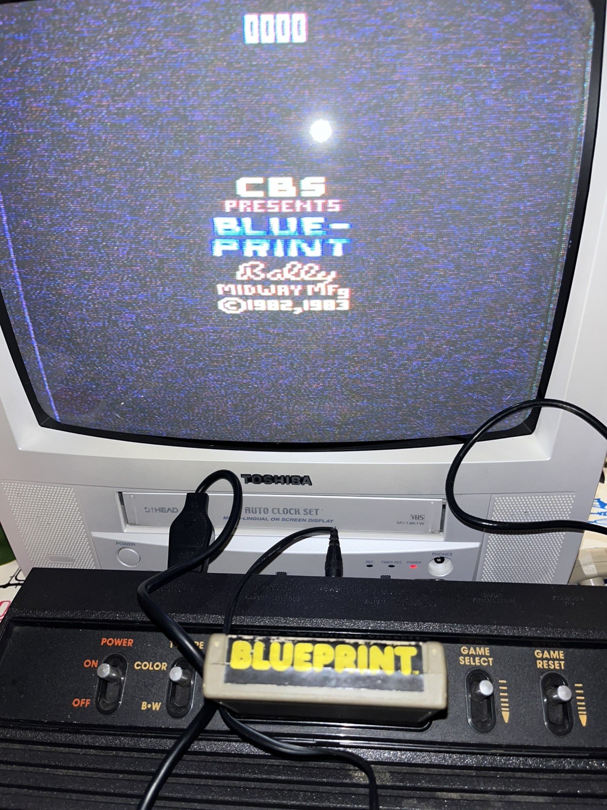 Blueprint Atari 2600 CBS Electronic Game Cartridge Tested Working