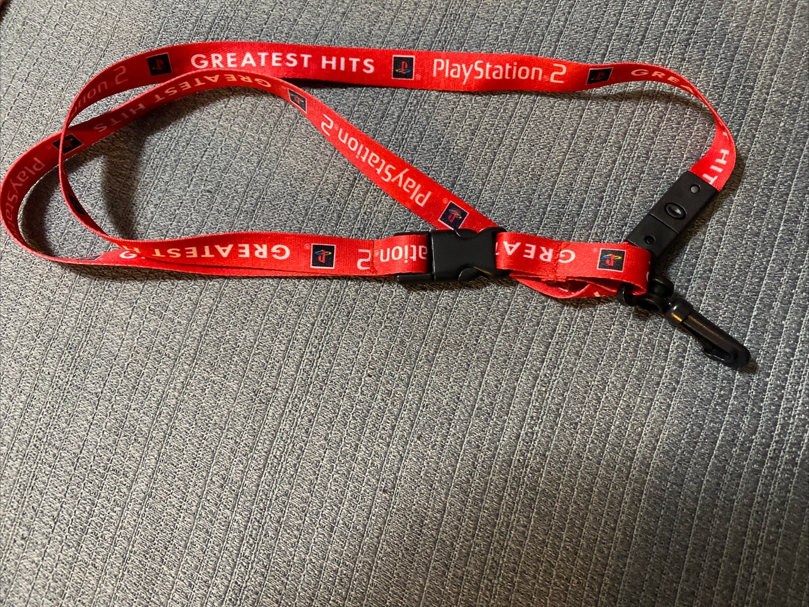 Sony Playstation Lanyard PS2 Greatest Hits Promo Employee RARE Logo Key-holder
