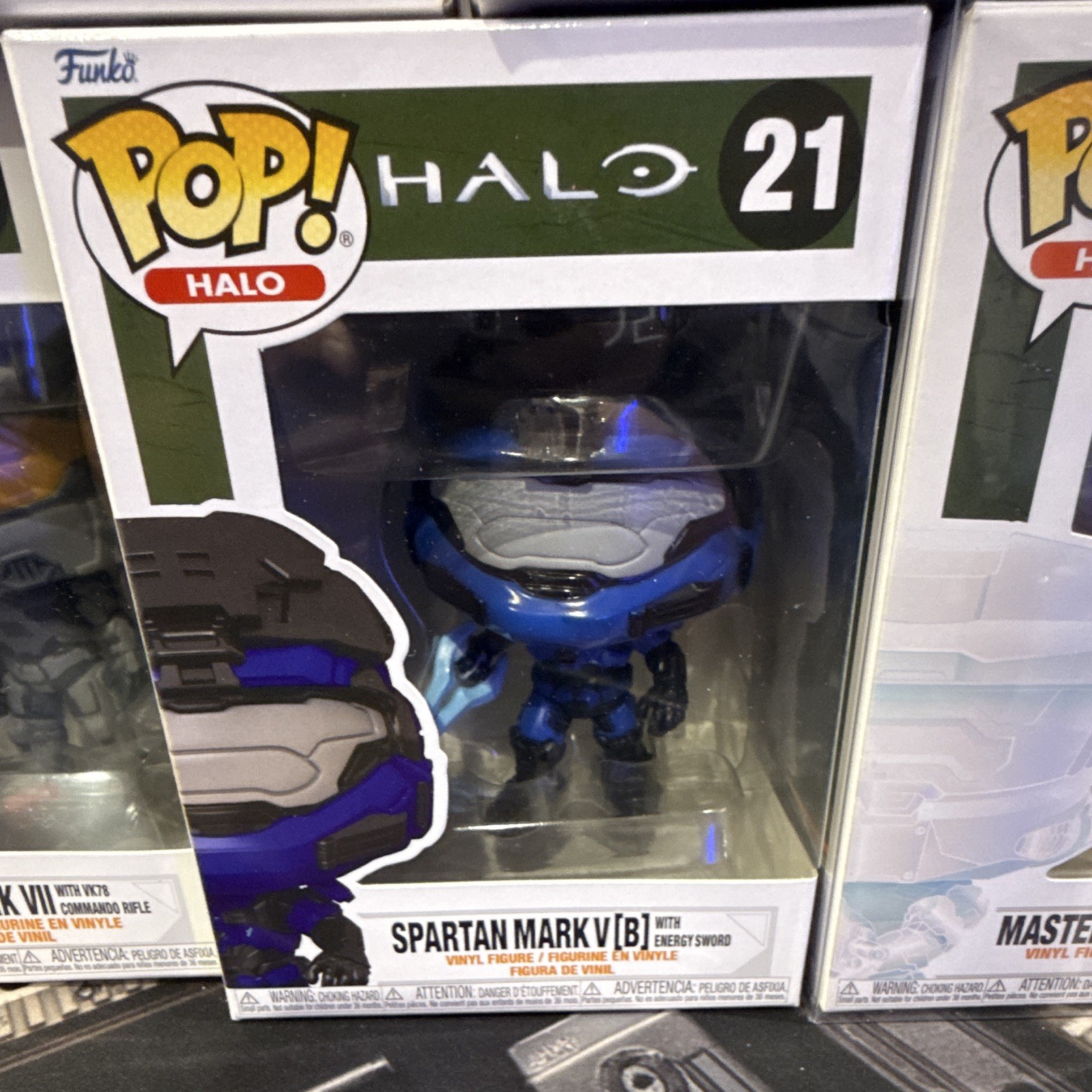 Funko Pop! Halo Vinyl Figure Lot Glows in Dark Master Chief Buck Weapon Escharum