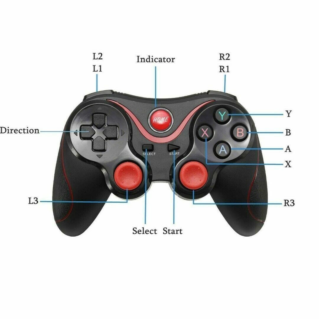 Mobile Controller Gamepad Bluetooth Black for iOS /Android PC Tablet Smartphone