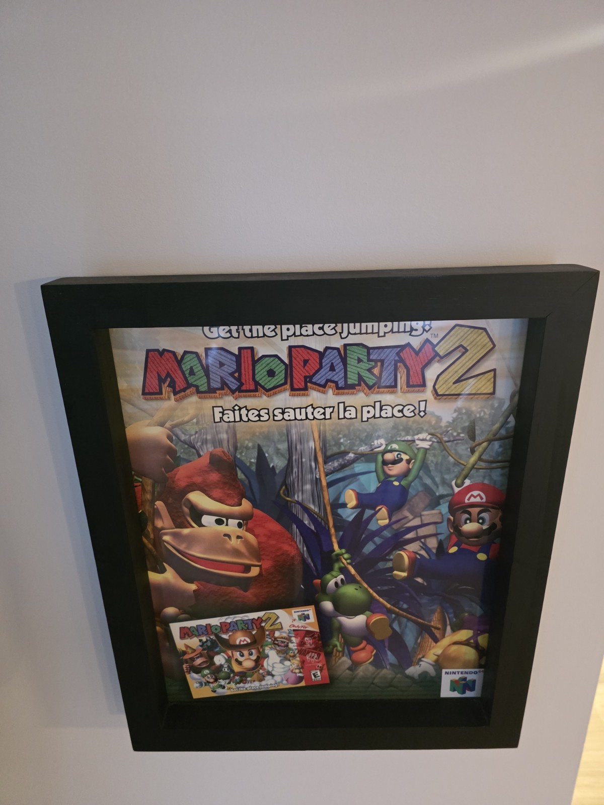 RARE Authentic Poster ( 2000) Mario Party 2 Nintendo 64 N64 Promo Store Display