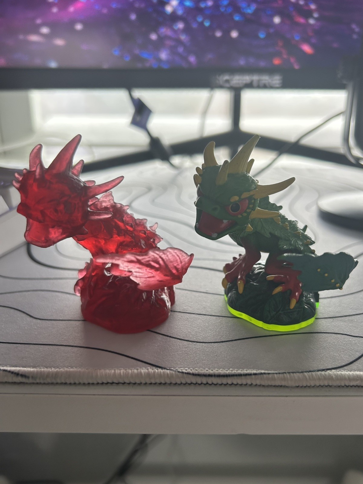 Resin 3D Printed Red Translucent Red Camo Skylander (Works In Game As S1 Camo)