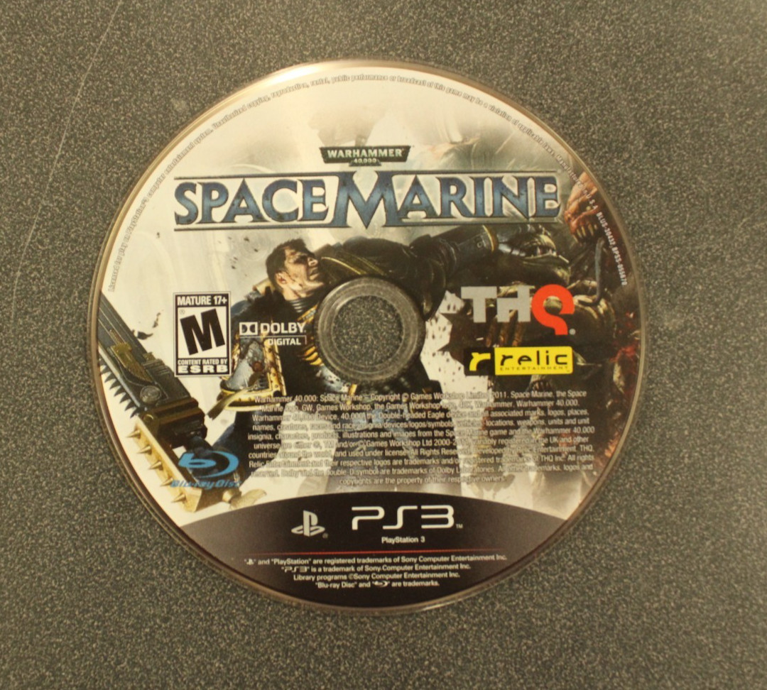 Warhammer 40,000: Space Marine (Sony PlayStation 3, 2011) DISC ONLY
