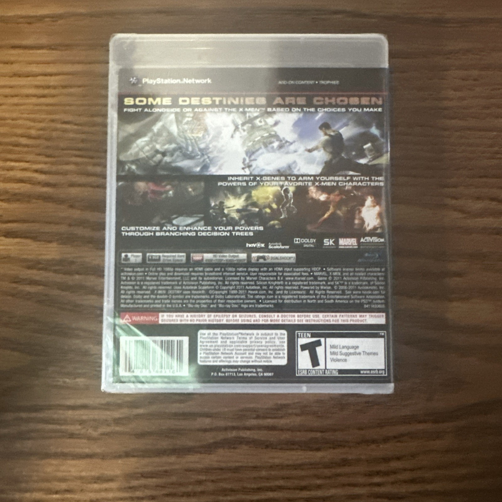 X Men Destiny PlayStation 3 New Sealed PS3