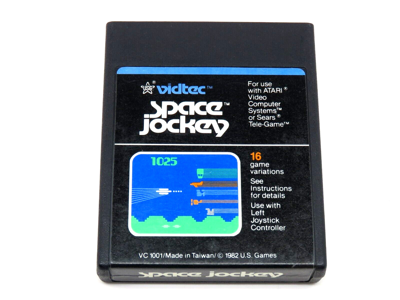 Space Jockey (Atari 2600, 1982) By Vidtec (Cartridge & Manual) NTSC