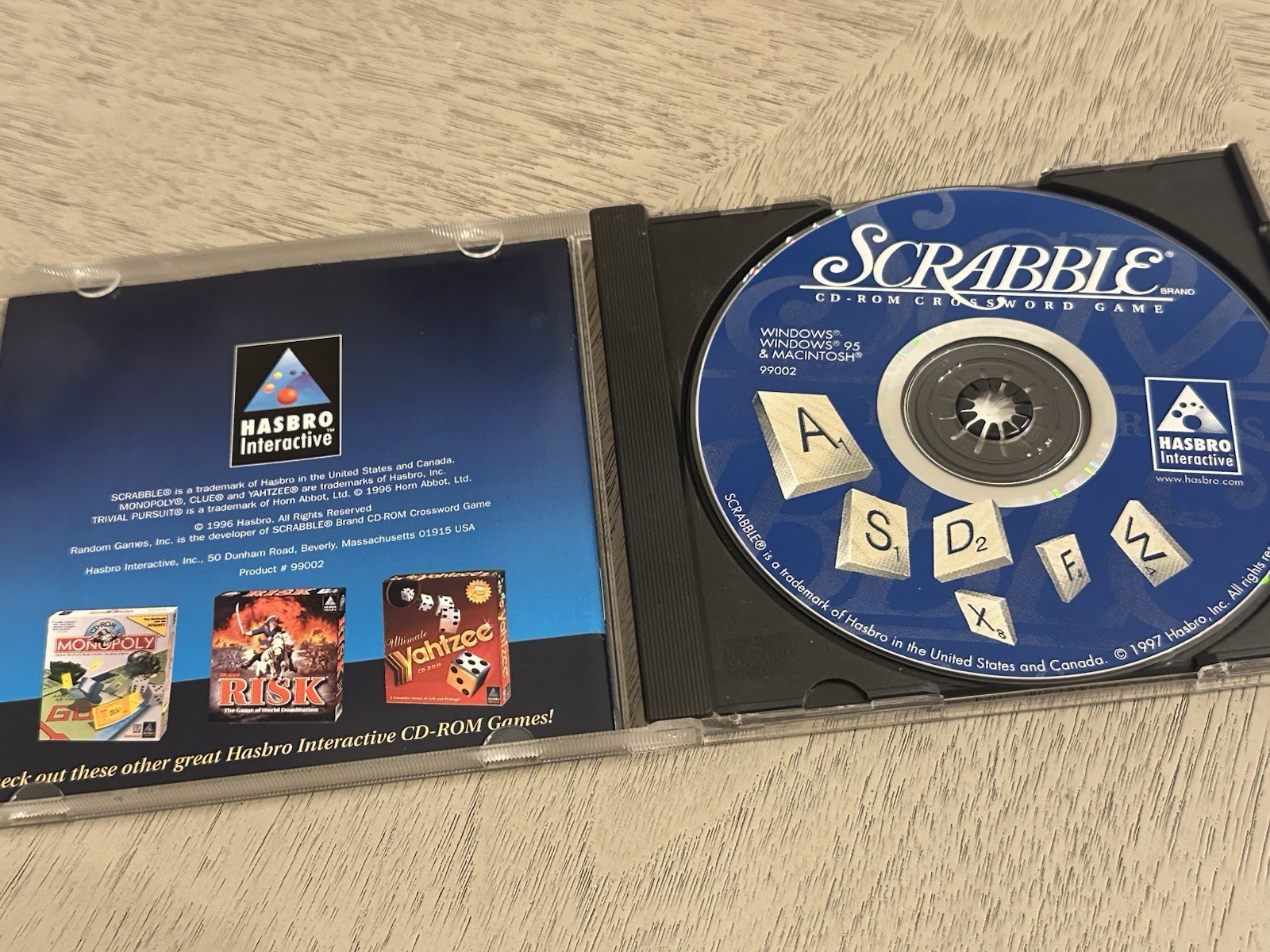 Scrabble CD-ROM Crossword Game (Windows/Mac, 1996)