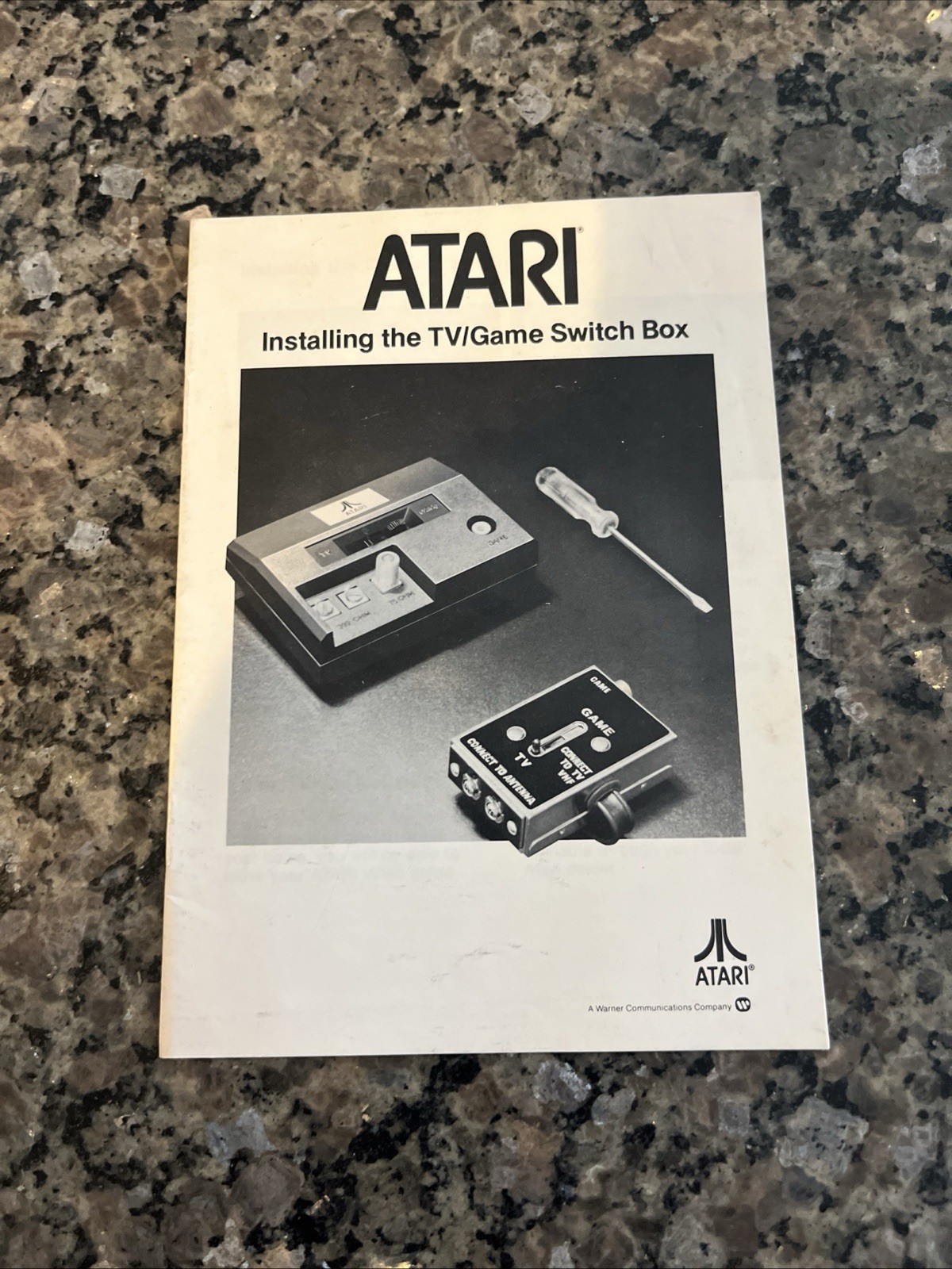 Atari Installing The TV Switch Box MANUAL ONLY Authentic