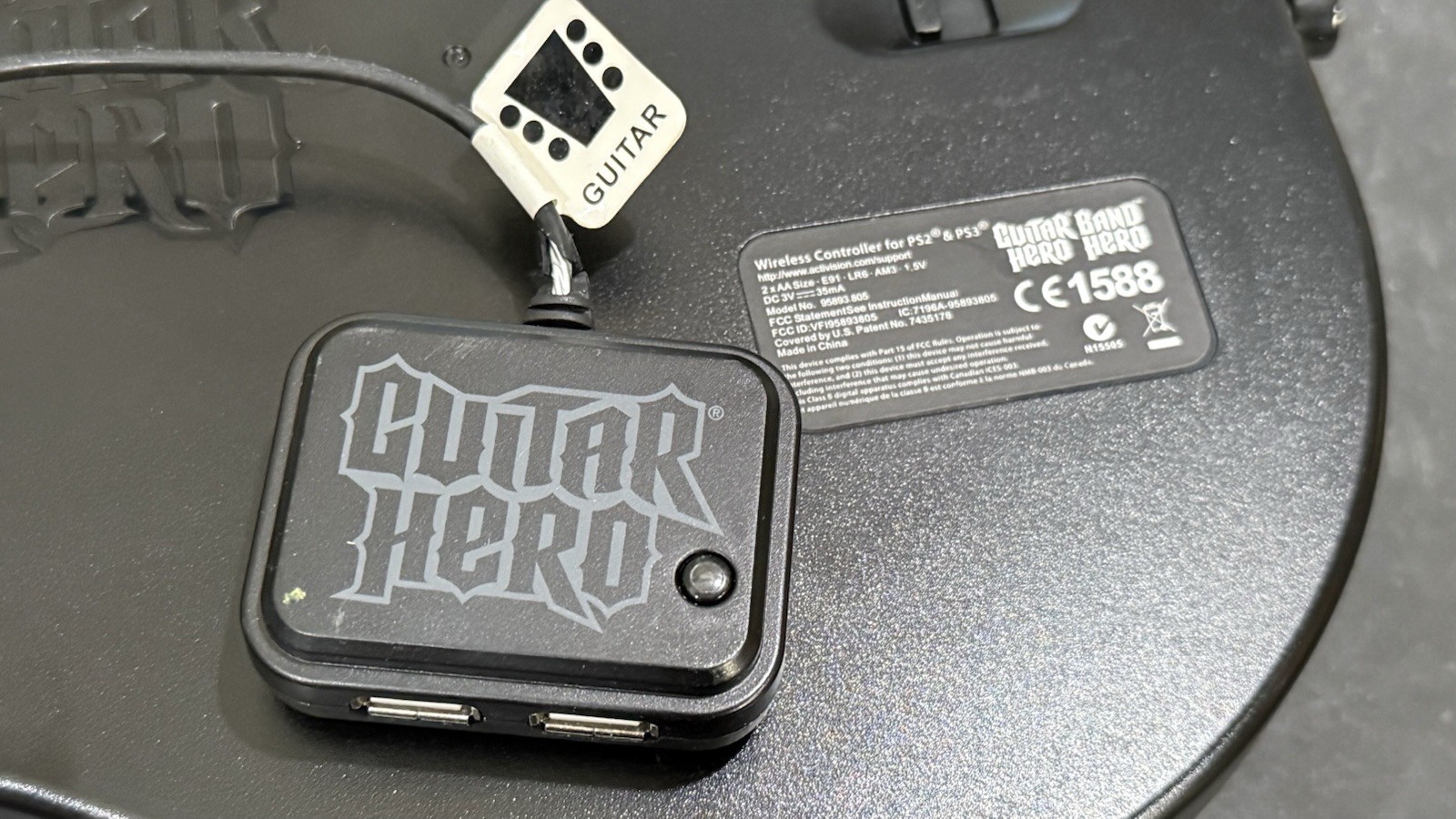 PS3 Guitar Hero World Tour Band DRUM KIT SET Lot Drums Guitar Dongles Mic Game