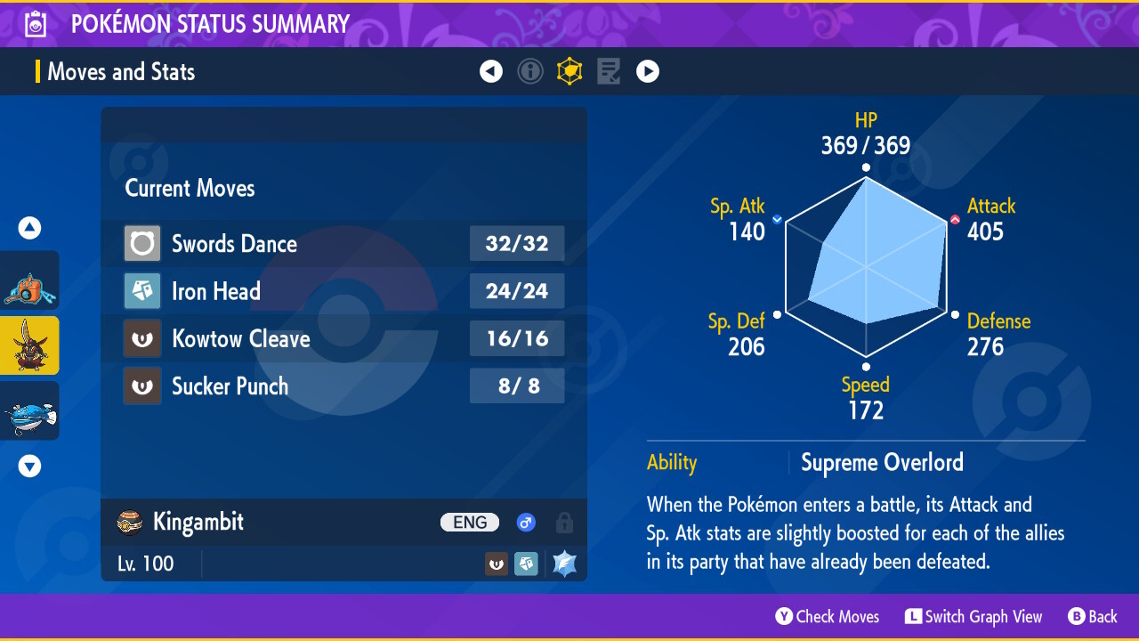 KINGAMBIT ⚡ POKEMON SCARLET VIOLET ⚡ SHINY/NORMAL ⚡ 6IV BATTLE READY VGC 23 ⚡