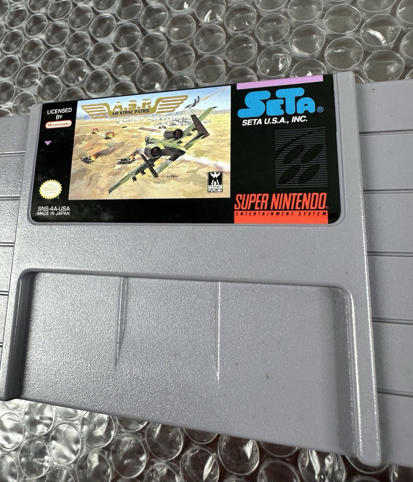 A.S.P. Air Strike Patrol (SNES) Super Nintendo CIB Complete + Poster Tested SETA