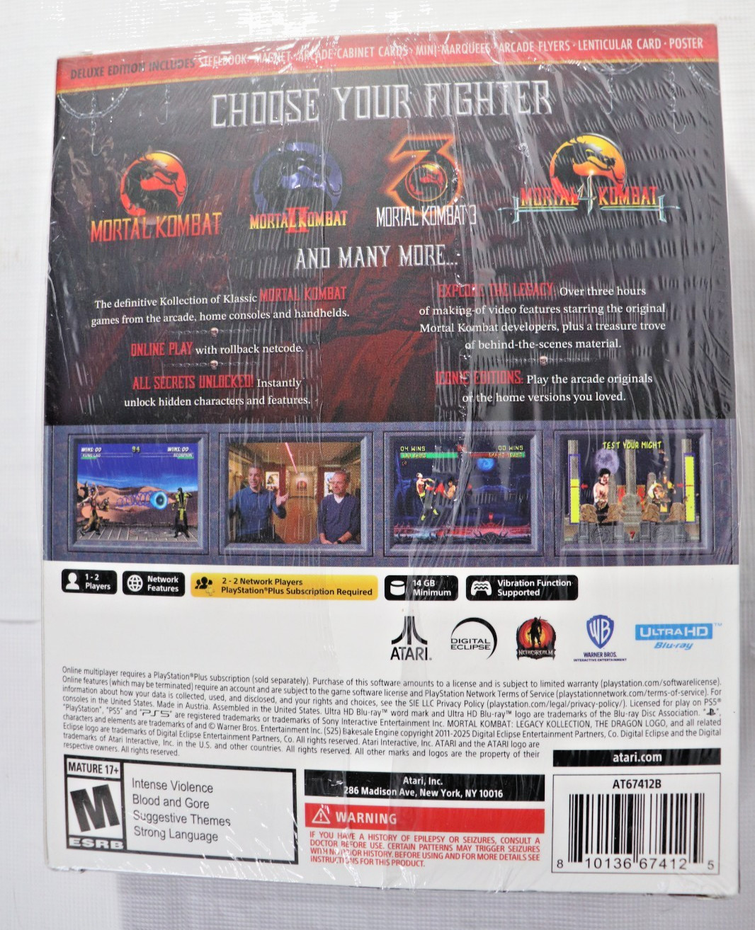 Mortal Kombat Legacy Kollection Deluxe Edition – Sony PlayStation 5 PS5 New