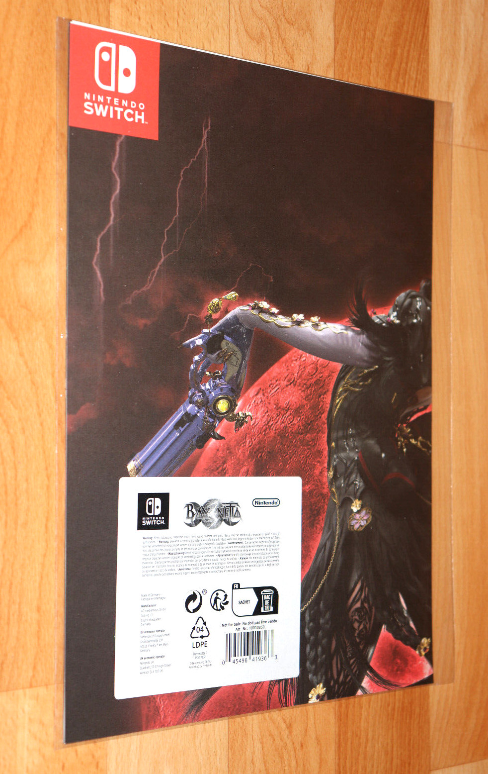 Bayonetta 3 Very Rare Promo Poster Nintendo Switch 59x42cm