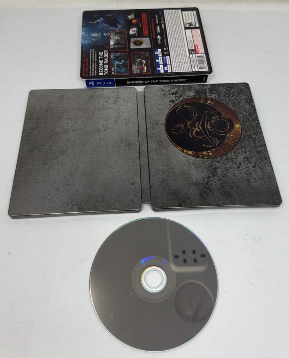 Shadow Of The Tomb Raider Limited Steelbook PS4 Brand New & Factory Sealed!