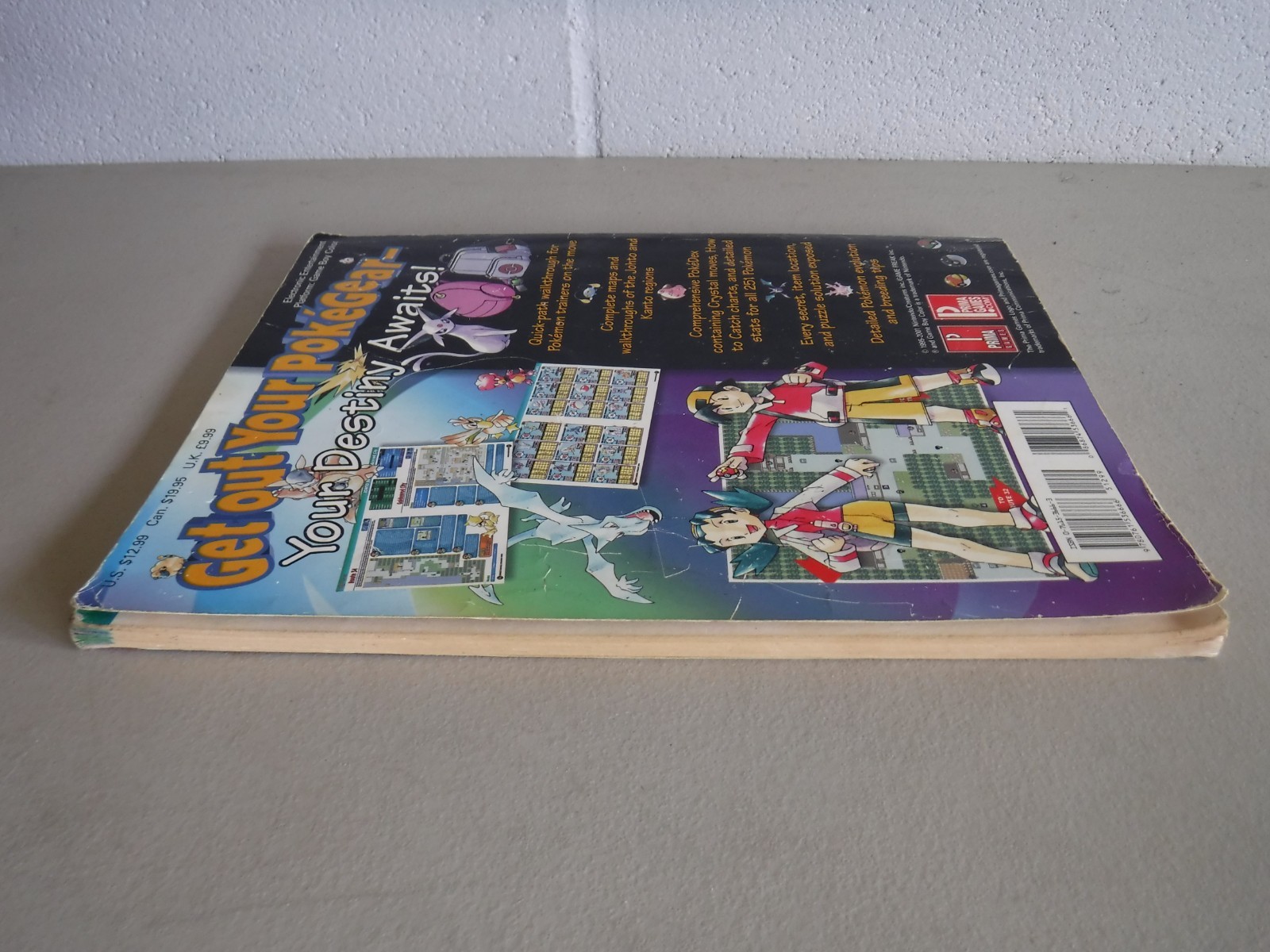 Prima Games Pokémon Crystal Version Strategy Guide Maps for Every Region 2001