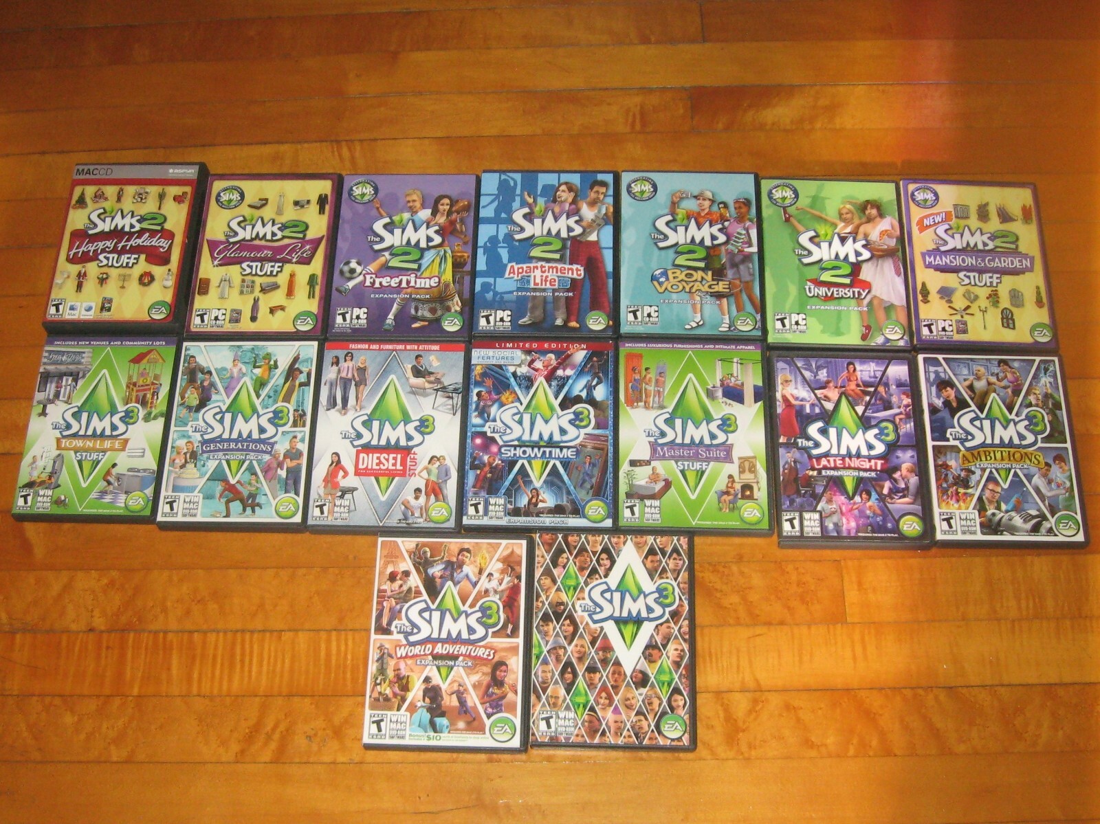 Lot 22 THE SIMS 2 3 4 CD-Rom Games & Expansion Packs COMPLETE W/Manuals+MEDIEVAL