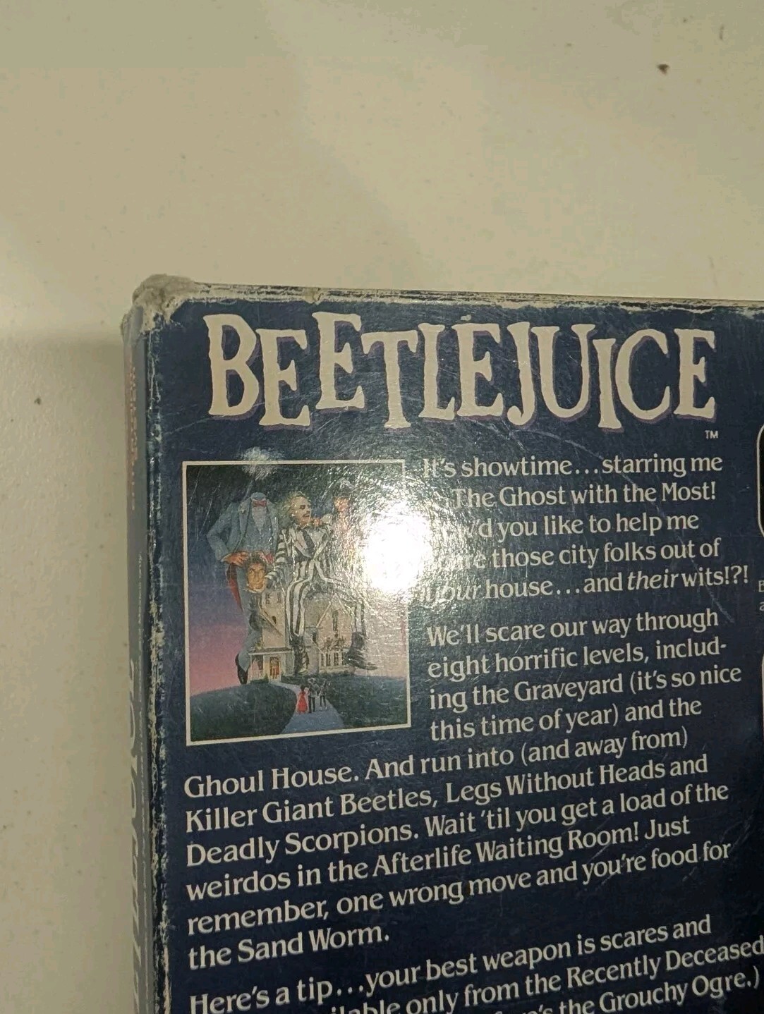 Beetlejuice (Nintendo Entertainment System, 1991) NES COMPLETE with Box & Manual