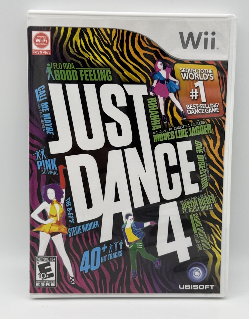 2012 Nintendo Wii Just Dance 4 Video Game CIB Unisoft Box Manuel Disc TESTED