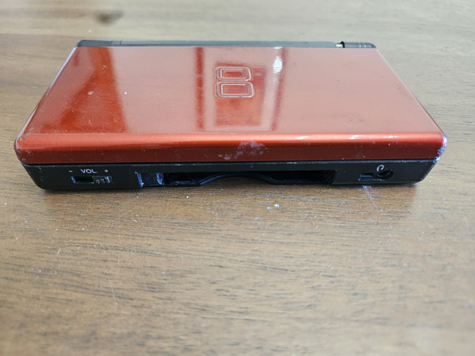 Nintendo DS Lite Crimson Console Bundle Charger & (8) GBA Games *Tested Pls Read