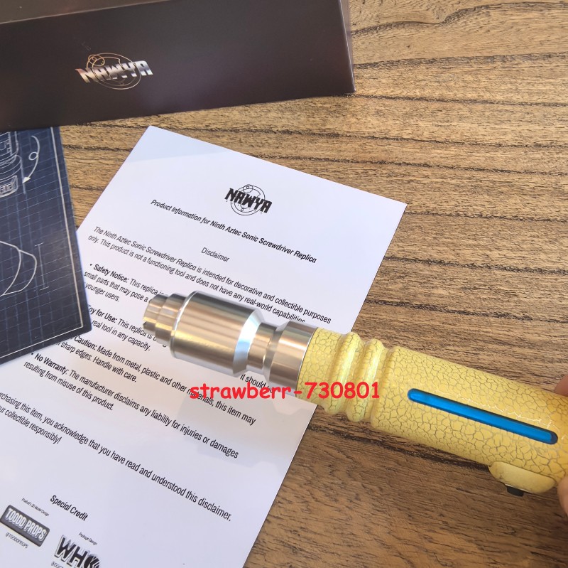 Doctor Who 9th Metal Screwdriver Replica Led Scalable Halloween Cosplay Prop