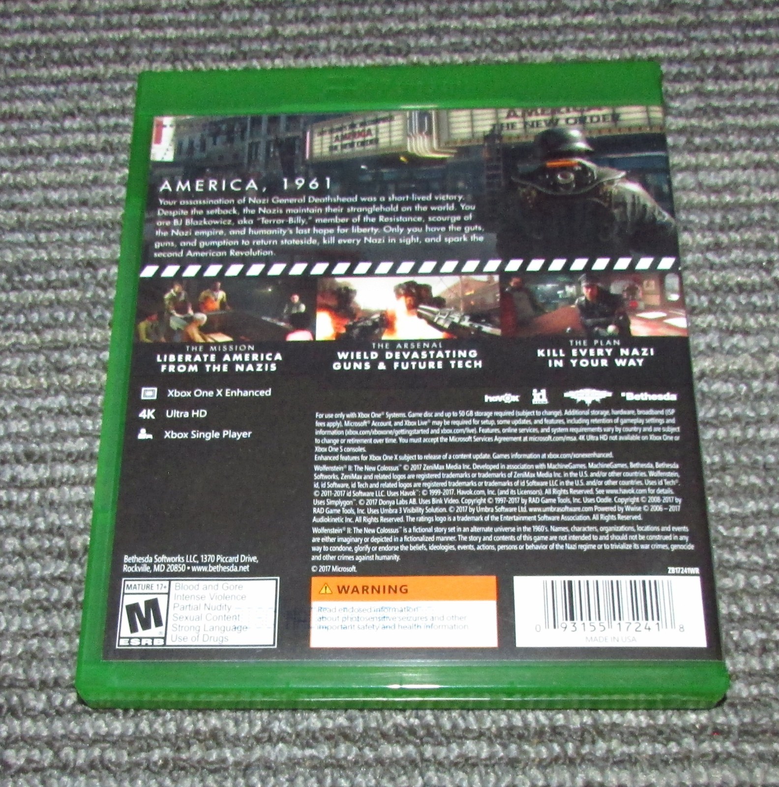Wolfenstein II: The New Colossus for Xbox One Fast Shipping!