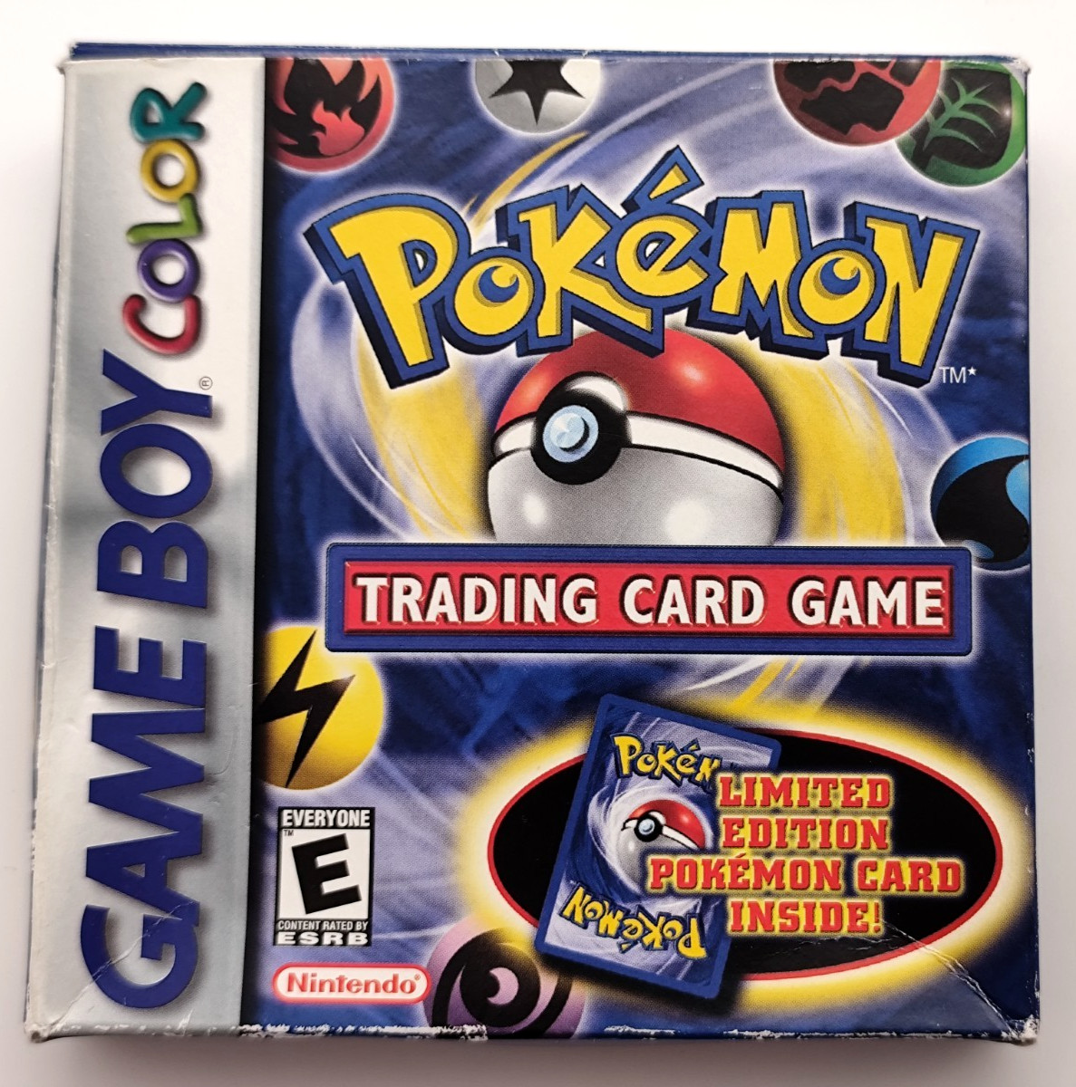 Pokemon Trading Card Game (Game Boy Color GCB, 2000) COMPLETE CIB Authentic Dry