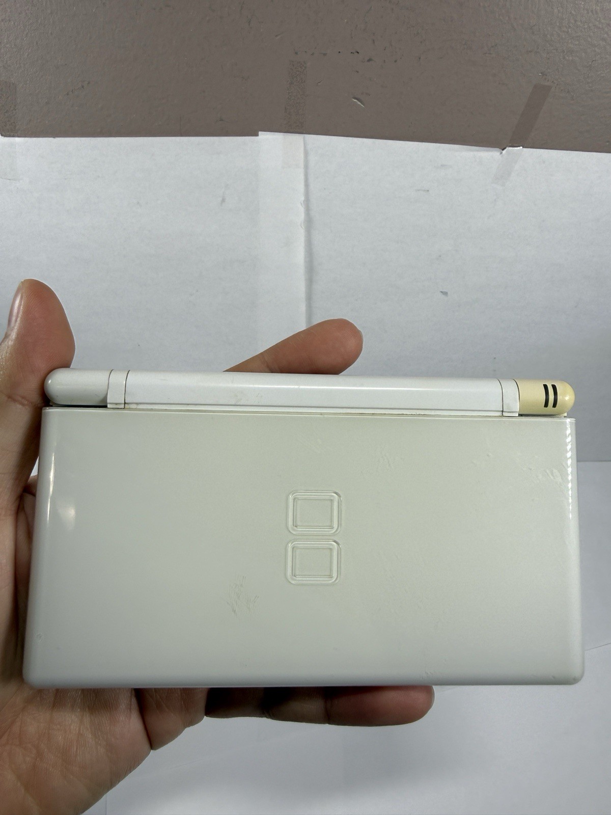 Nintendo DS Lite White Handheld System Only TESTED! *Rough Shape*