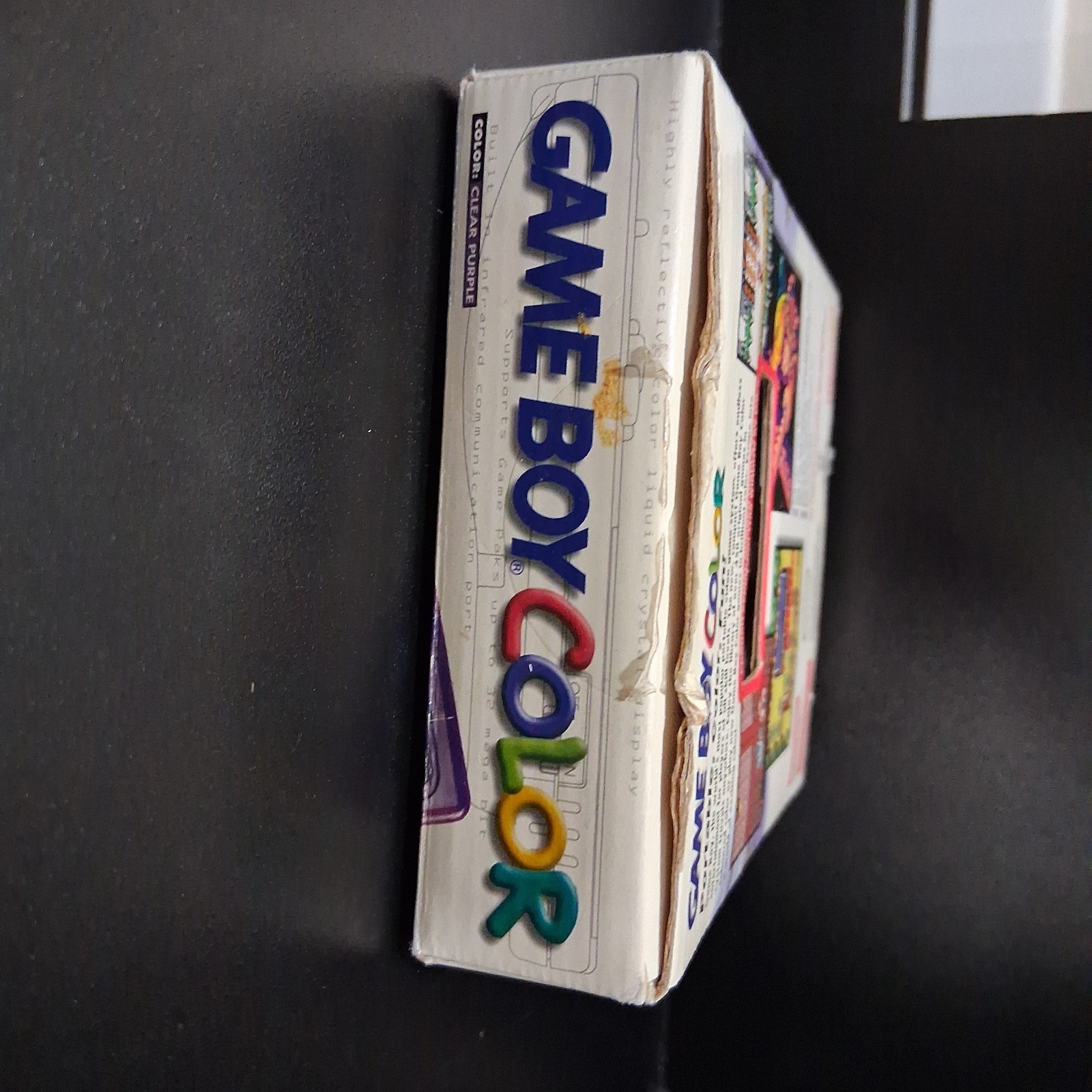 Clean! Nintendo GameBoy Color Atomic Purple Console Complete In Box CiB CGB-001
