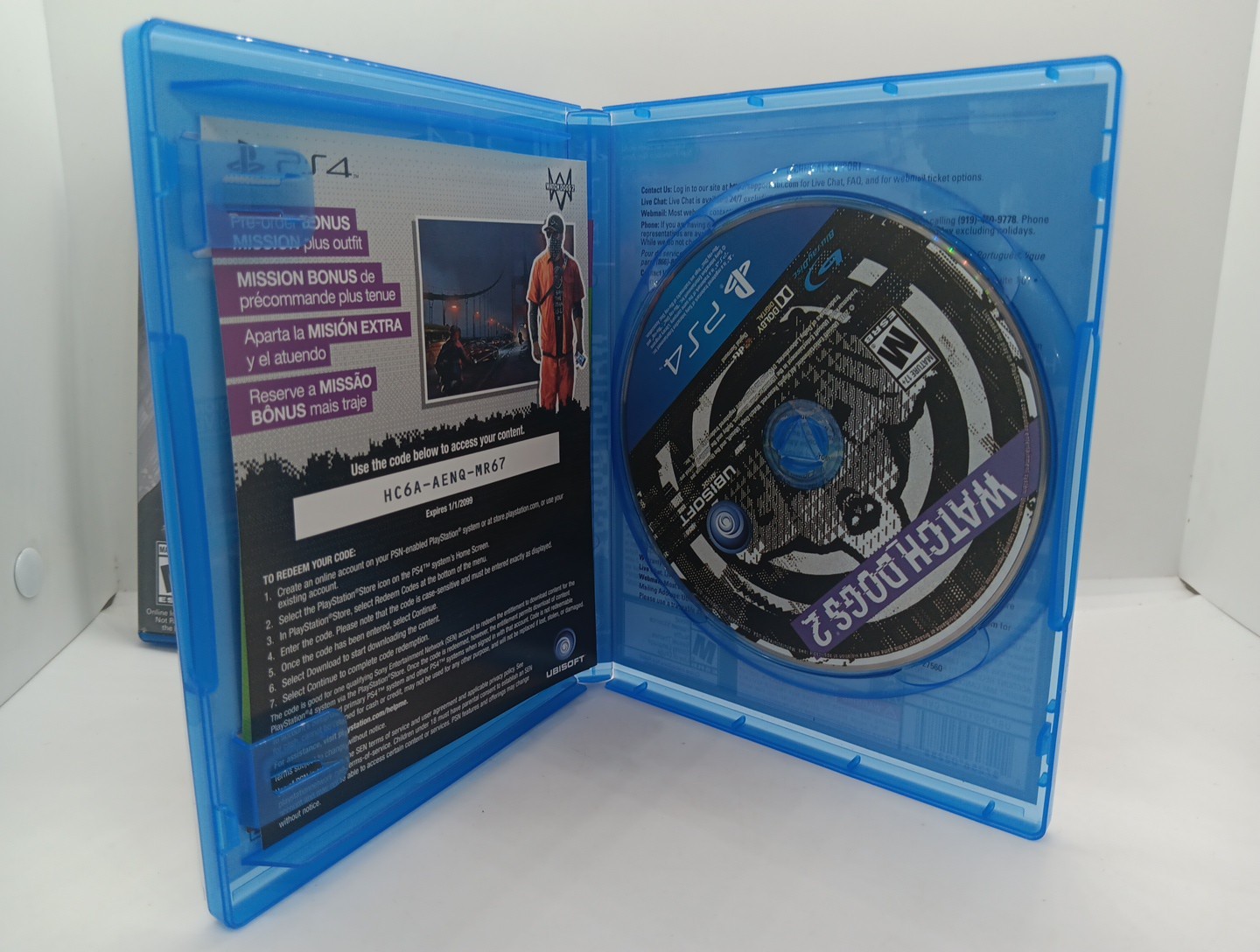Watch Dogs And Watch Dogs 2 Playstation 4. 2 Game Lot