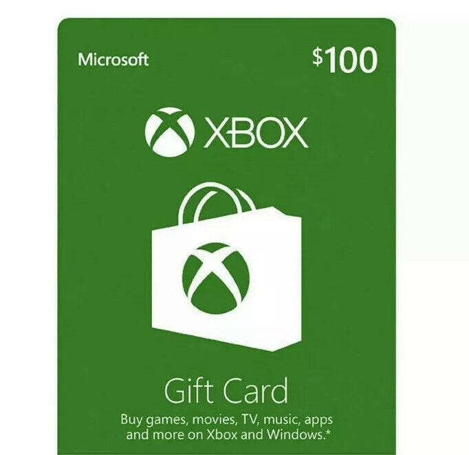 Xbox Live Us Gift Card Usd $100..