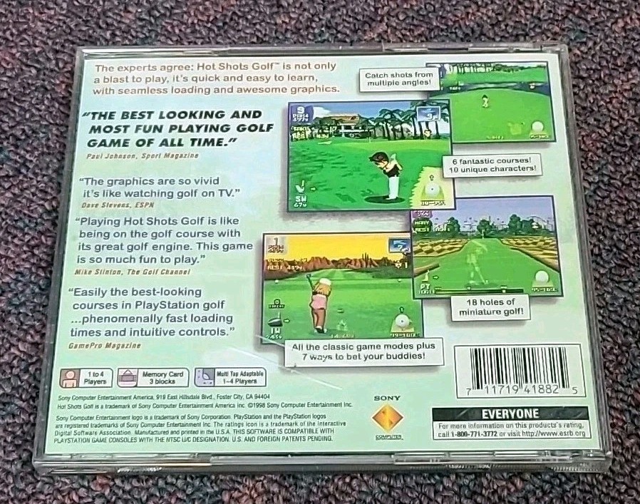 Hot Shots Golf (PlayStation 1) PS1 PSX (Tested & Works Well!) Ships Immediately!