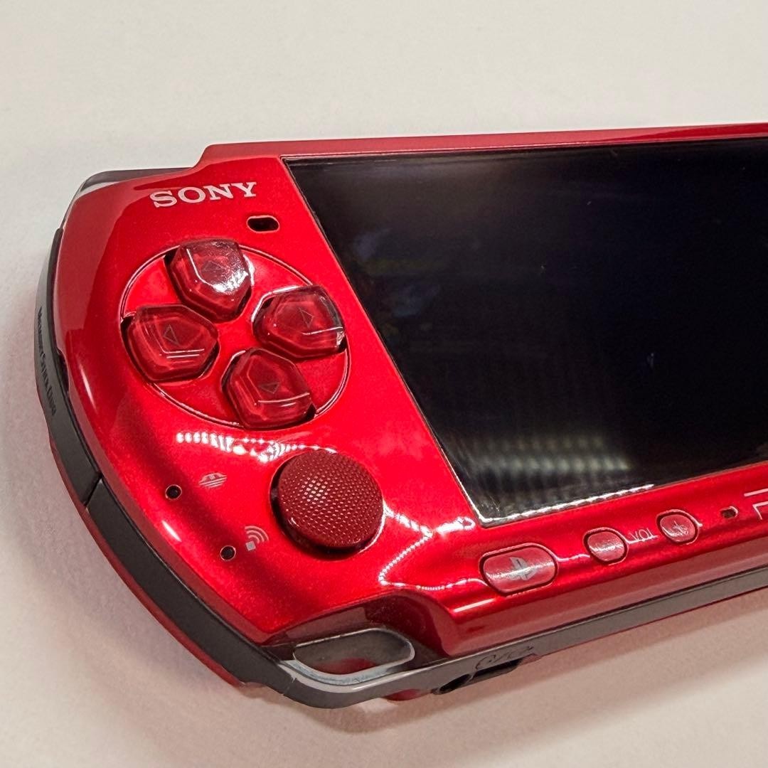 Sony PSP-3000 PSP 3000 Console Radiant Red Working Tested English language