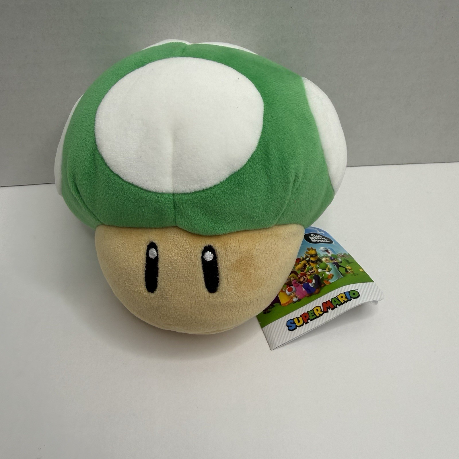 Super Mario 1-Up Mushroom Plush 5” Club Mocchi Nintendo New w/ Tags