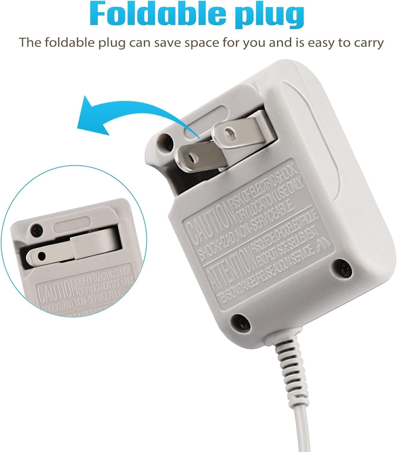 Brand New Grey DS Lite Power Charger 5.2V 450mA