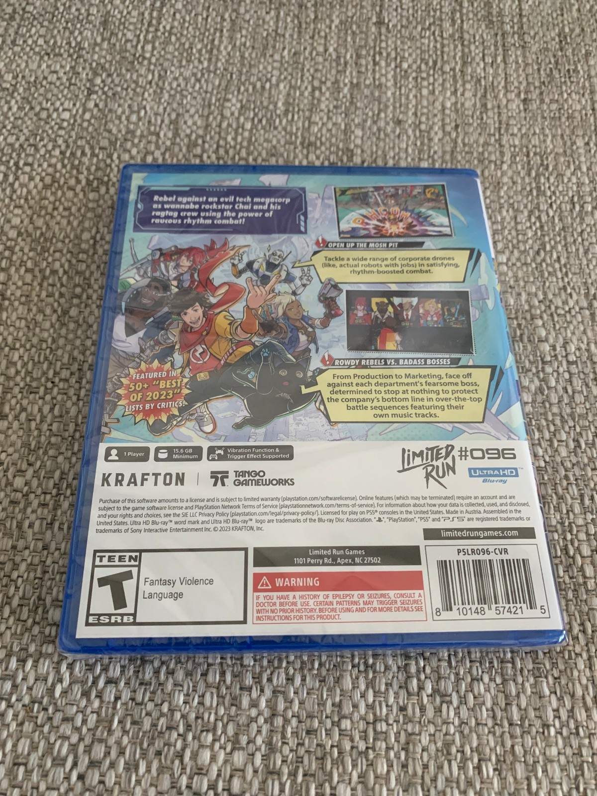 Hi-Fi RUSH Rhythm Edition PS5 Limited Run #96 US ESRB New Sealed