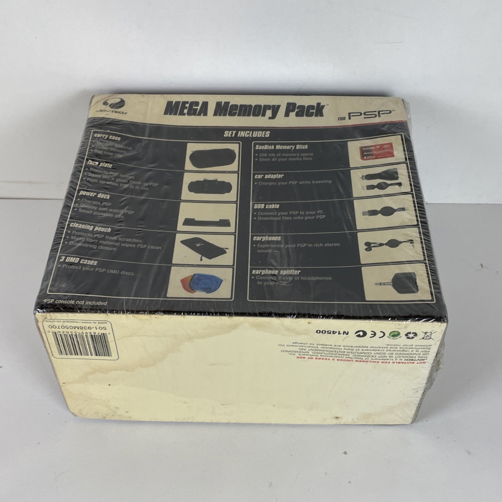 Joytech Mega Memory Pack for Psp W/ 256mb Sandisk Memory Stick 13 Accessories
